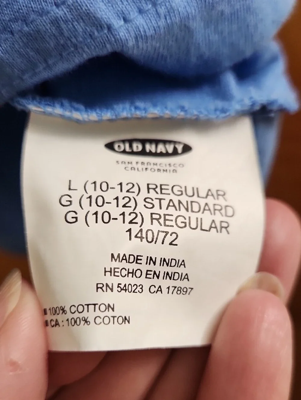 Old Navy Kids Blue Striped Pocket Tee